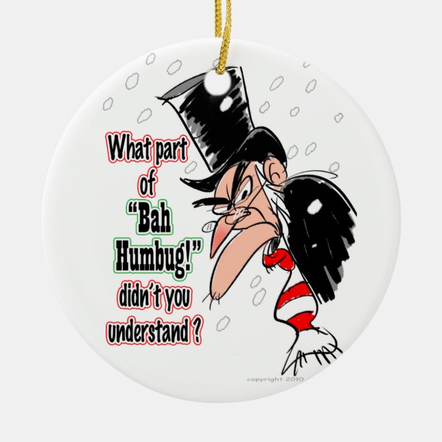 SCROOGE CERAMIC ORNAMENT (Front)