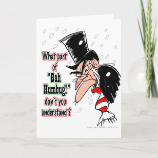 Scrooge Christmas card