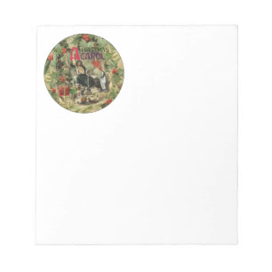 Scrooge Christmas Carol Vintage English Art Notepad