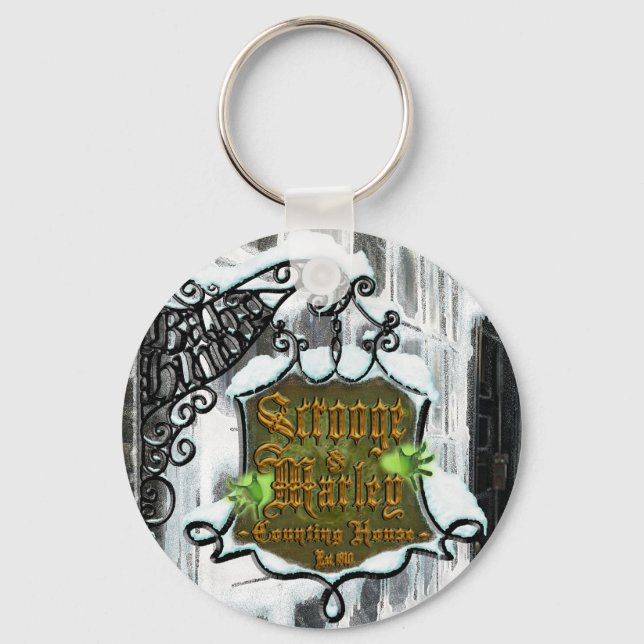 Scrooge&MarleySignScene Keychain (Front)