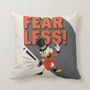 Scrooge McDuck Fearless! Throw Pillow