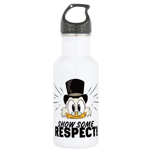 Scrooge McDuck | Show Some Respect! 532 Ml Water Bottle (Front)
