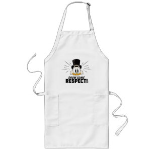 Scrooge McDuck Show Some Respect! Long Apron