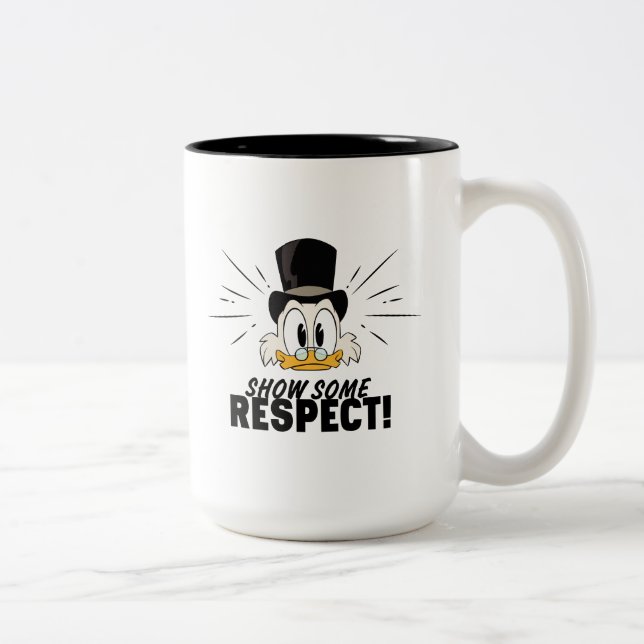 Scrooge McDuck | Show Some Respect! Two-Tone Coffee Mug (Right)