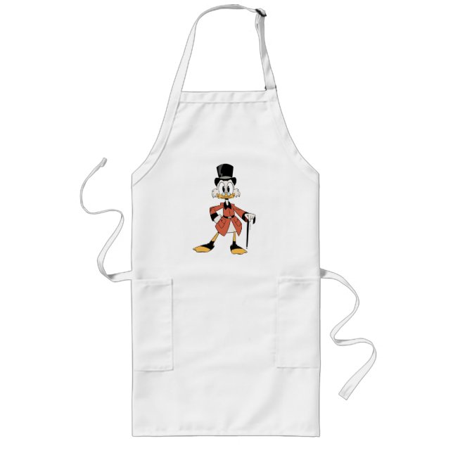 Scrooge McDuck | Work Hard Quack Hard Long Apron (Front)