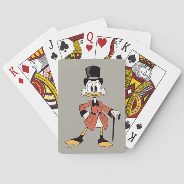Scrooge McDuck | Work Hard Quack Hard Playing Card (Back)