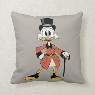 Scrooge McDuck Work Hard Quack Hard Throw Pillow