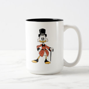 Scrooge McDuck Work Hard Quack Hard Two-Tone Coffee Mug
