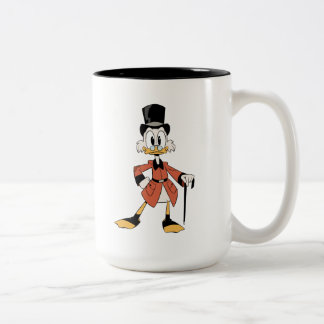 Scrooge McDuck | Work Hard Quack Hard Two-Tone Coffee Mug