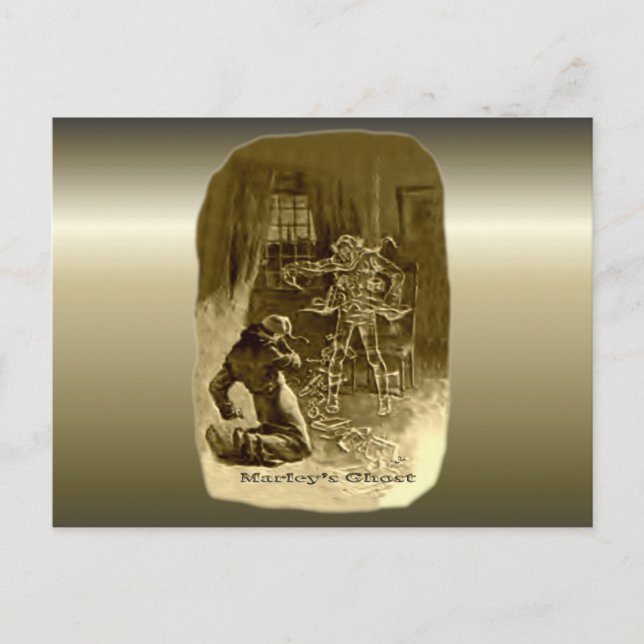 Scrooge of Christmas - A Christmas Carol Holiday Postcard (Front)