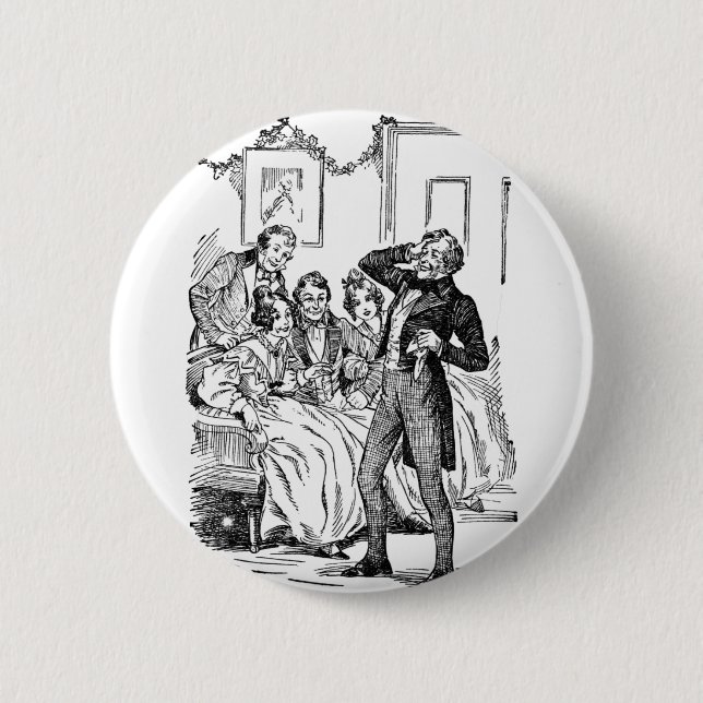 Scrooge's Nephew 2 Inch Round Button (Front)