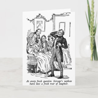 Scrooge's Nephew (with text) Holiday Card