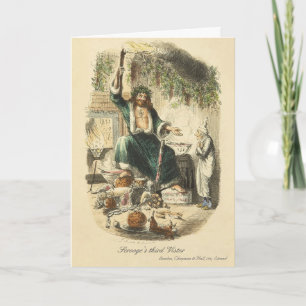 Scrooge's Third Visitor Holiday Card