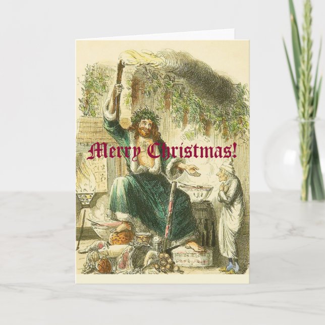 Scrooge's Visitor Holiday Card (Front)