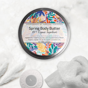 Scrub / Body Butter Leaves + Modern Floral Labels