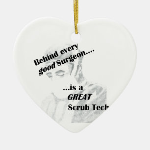 Scrub Tech Ceramic Ornament