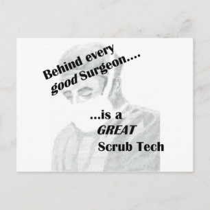 Scrub Tech Postcard