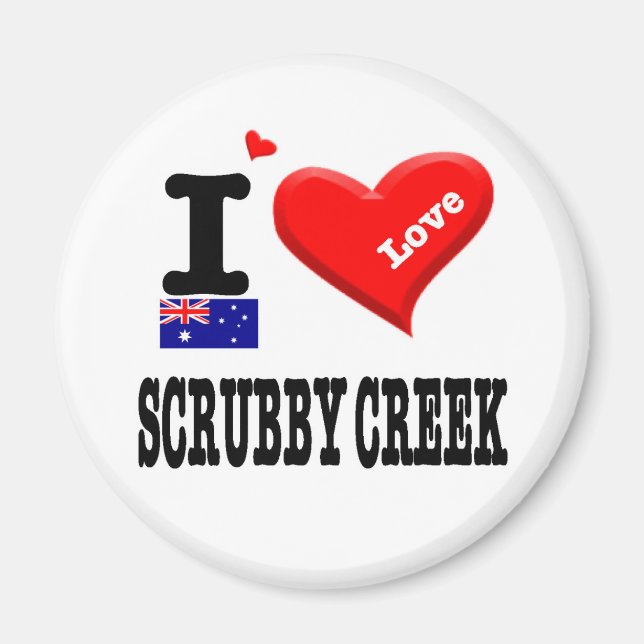 SCRUBBY CREEK - I Love Magnet (Front)