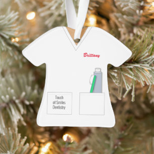 Scrubs Dental Assistant Dentist Profession Ornament