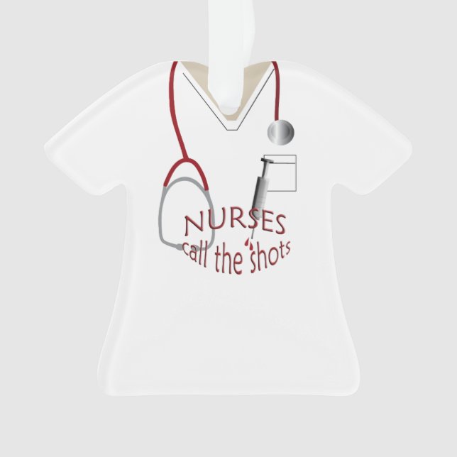 Scrubs Uniform Nurses Call Shots Noël (devant)