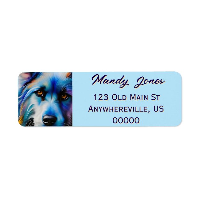 SCRUFFY BLUE TERRIER DOG CLOSE UP (Front)