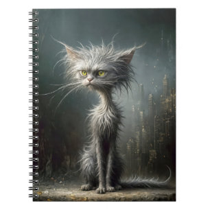Scruffy City Street Cat Notebook