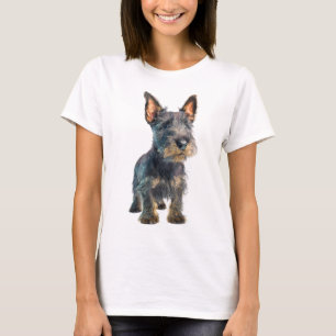 Scruffy Scottish Terrier Puppy Portrait Women T-Shirt