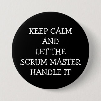 Scrum Master 3 Inch Round Button