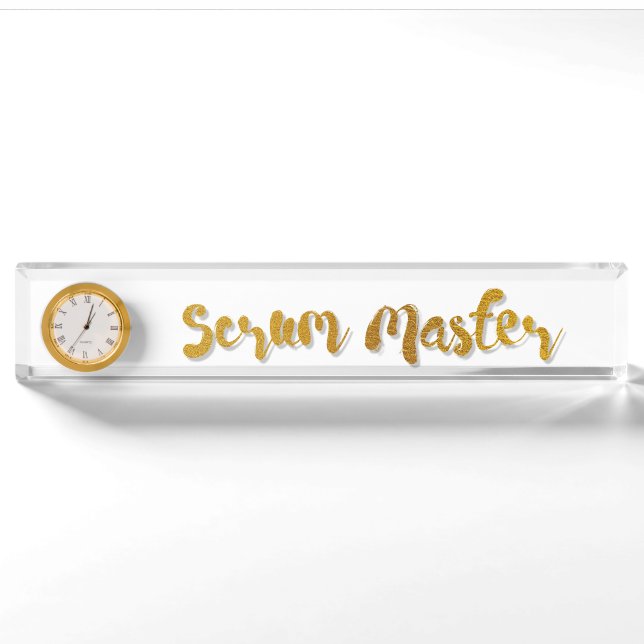 Scrum Master Nameplate (Front)