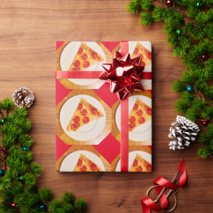 Scrummy Pizza Pepperoni Cheese 4Joey Wrapping Paper
