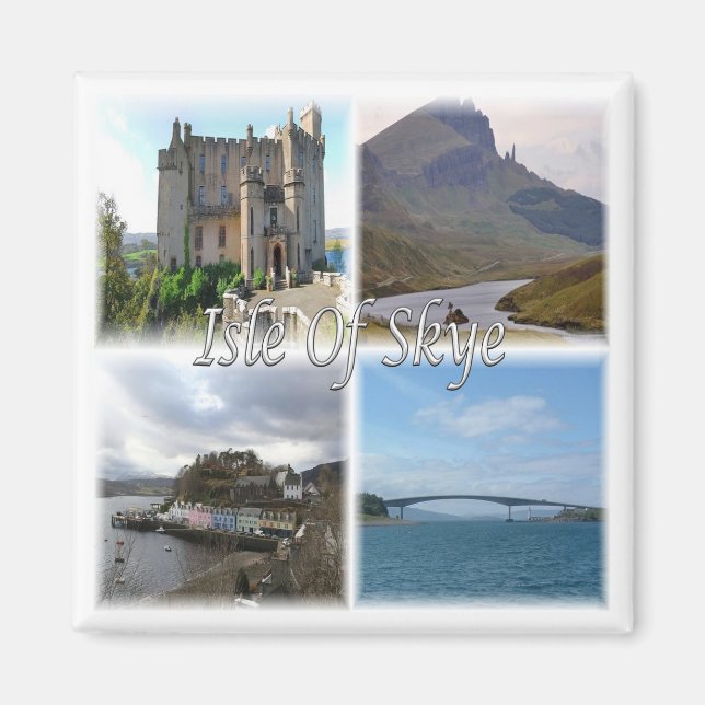 SCT005 ECOSSE, L'île de skye, Aimant frigo (Devant)