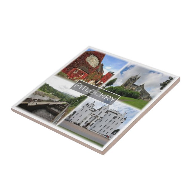 SCT008 PITLOCHRY, Scotland, Tile (Side)