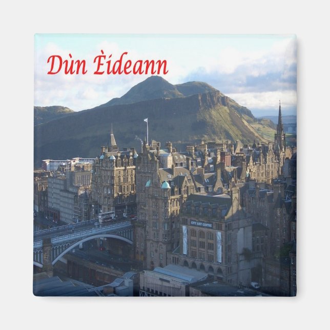 SCT021 DUN EIDEANN, Scotland, Fridge Magnet (Front)