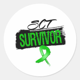 SCT Stem Cell Transplant Survivor Classic Round Sticker