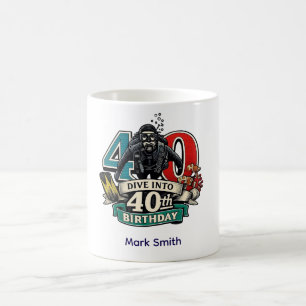 Scuba 40th Birthday Coffee Mug