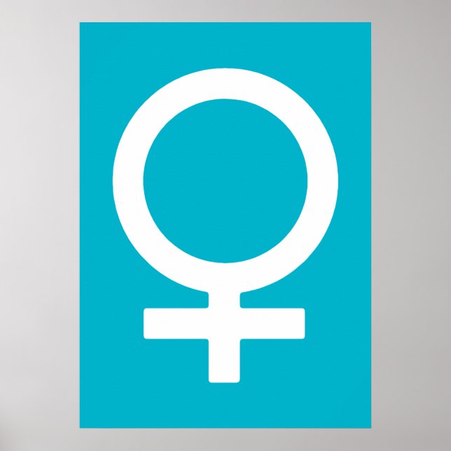 Scuba Blue - Venus Symbol Poster (Front)