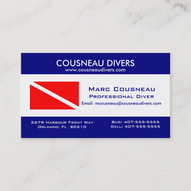 Scuba Business - Personal Card 1 (Front)
