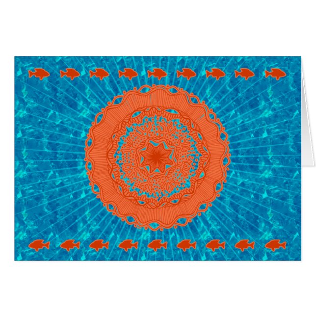 Scuba - Carte de voeux vide (Devant horizontal)