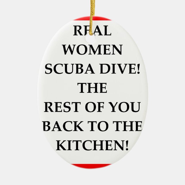 SCUBA CERAMIC ORNAMENT (Front)