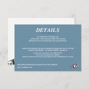 Scuba Couple Wedding Enclosure Card