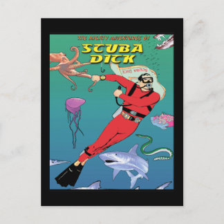 Scuba Dick Postcard