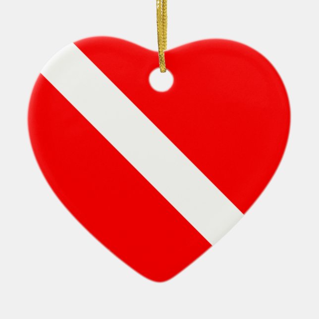 Scuba Dive Flag Ornament (customize it) (Front)