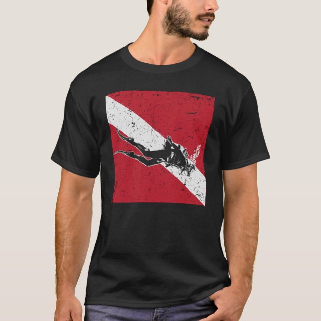 Scuba Dive Flag Scuba  For Diver T-Shirt (Front)