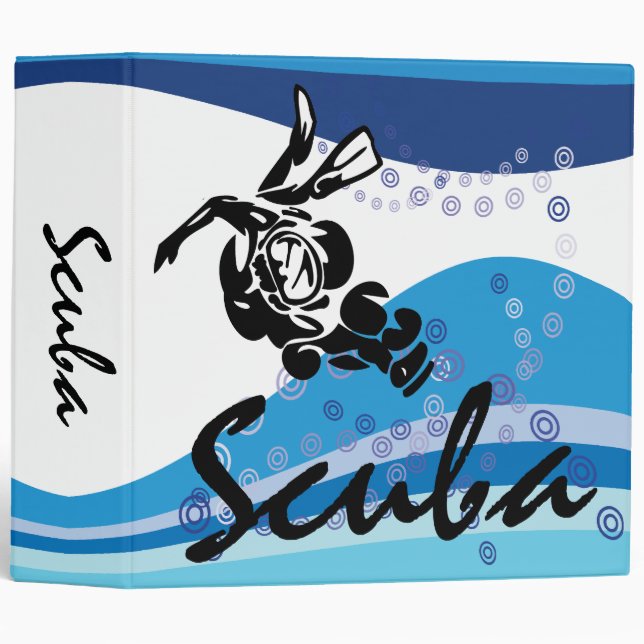 Scuba Diver Abstract Binder (Front/Spine)