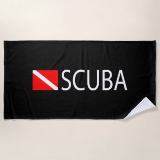 Scuba Diver Beach Towel