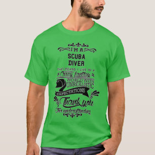 Scuba Diver Birthday Christmas GiftPresent T-Shirt