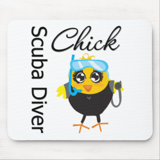 Scuba Diver Chick Mouse Pad