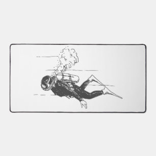 Scuba Diver Desk Mat