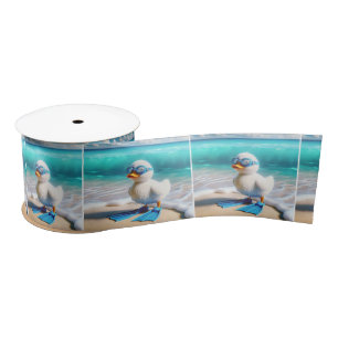 Scuba Diver Duckling Satin Ribbon