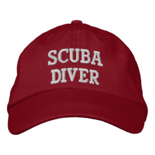 SCUBA DIVER EMBROIDERED HAT